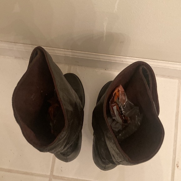 Rocawear High Heeled Boots Woth Gold Brass Snap Buttons & Side Zippers - Picture 6 of 11